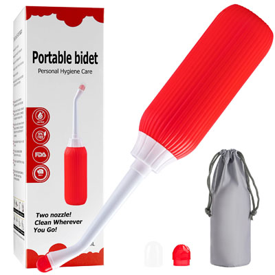 Peri Bottle for Postpartum Perineal Recovery and Cleansing.17oz(Red)